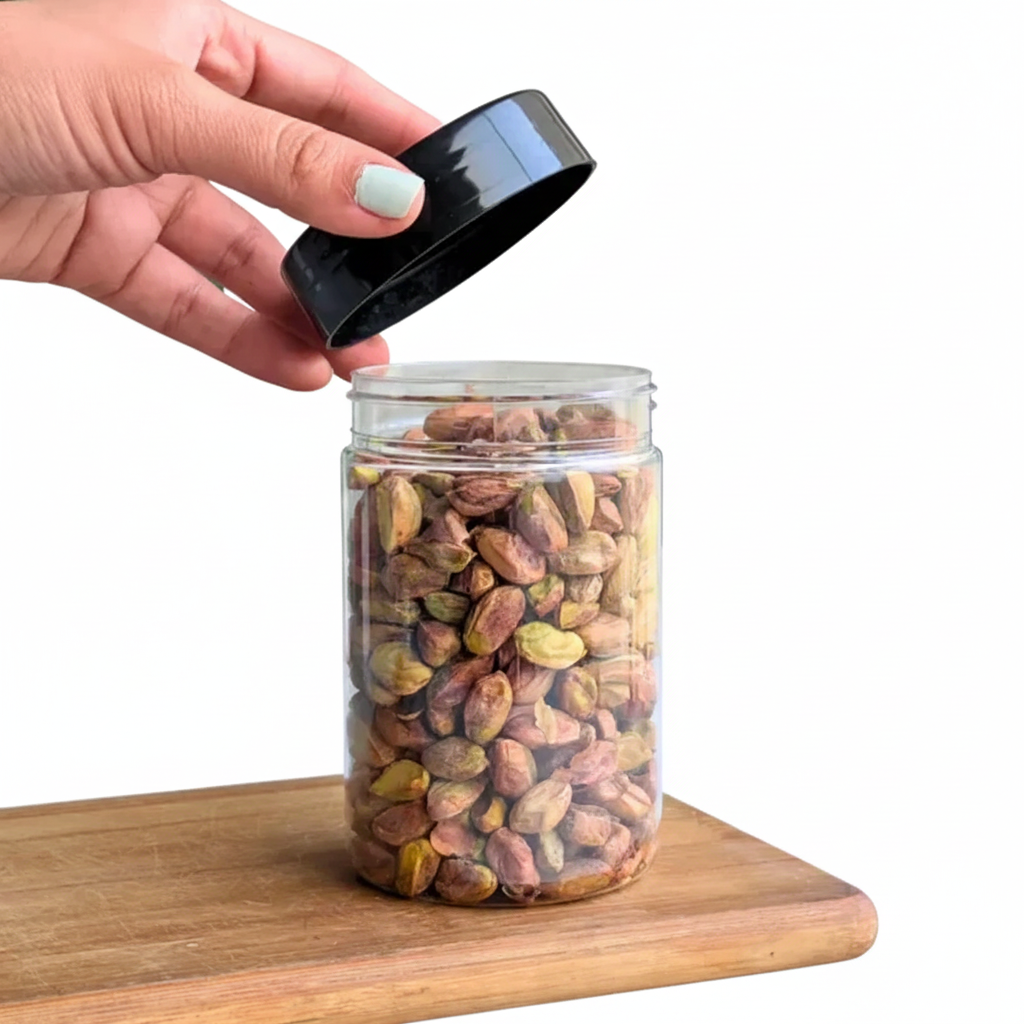 Round Plastic Jar - 370ml