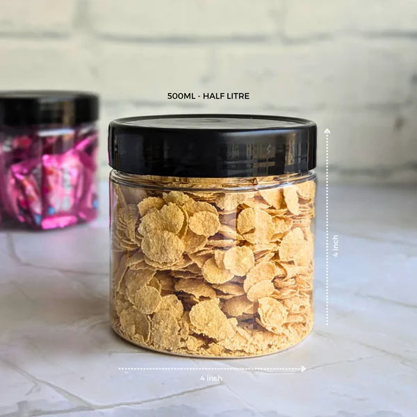 Round Canister Jars - Plastic